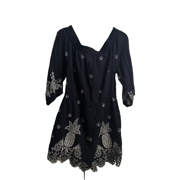 FARM Rio Navy Off-Shoulder Jumpsuit - Picture 6 of 14